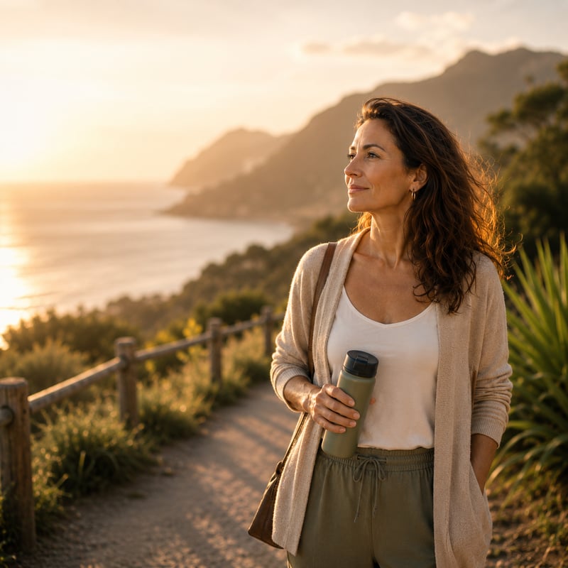 Healthy woman enjoying a walk Healthy woman enjoying a walk