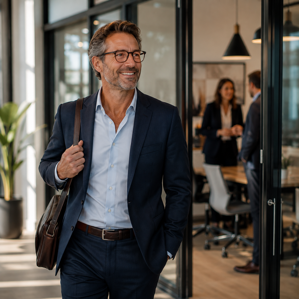 Professional in midlife at work
