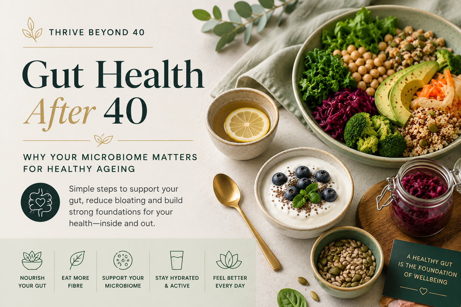 Gut Health After 40: How to Support Your Microbiome